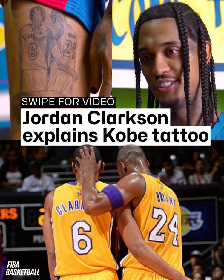 pg电子游戏官网官方网站-克拉克森谈科比纹身：他绝对是我心目中的GOAT 他教会了我许多